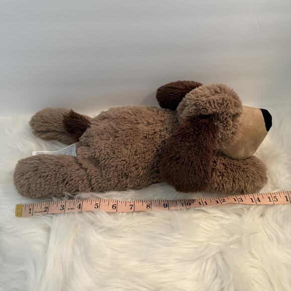 Warmies Cozy Plush - Brown Dog Laying 15” Therapy Microwavable Heatable Toy - Picture 2 of 4